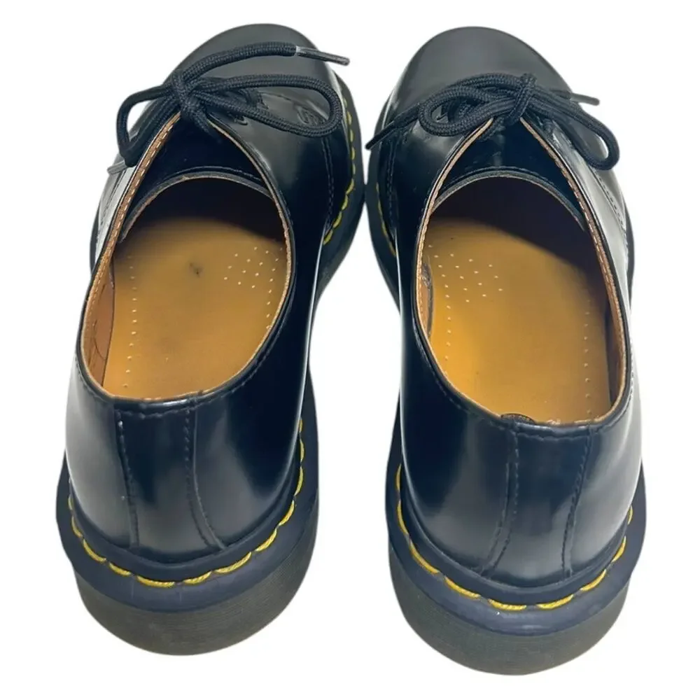 Dr. Martens, 1461 Smooth Leather Oxford Shoes 3-Eye, Black Size 8 Ladies, 39 EU